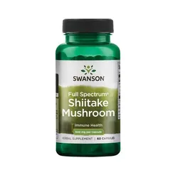 Full Spectrum Shiitake Mushroom - Grzyb Shiitake (Shitake) 500 mg 60 kaps. Swanson