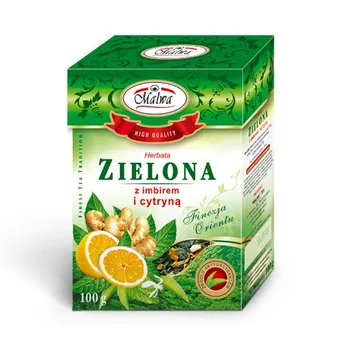 Herbata zielona z imbirem i cytryną 100g MALWA