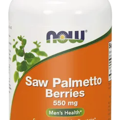Saw Palmetto Berries, 550mg - 100 kaps. Now Foods