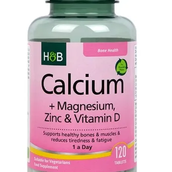 Calcium + Magnesium, Zinc & Vitamin D - 120 tabs