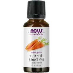Olejek eteryczny z nasion Marchwii 100%- Carrot Seed Oil 30 ml NOW Foods