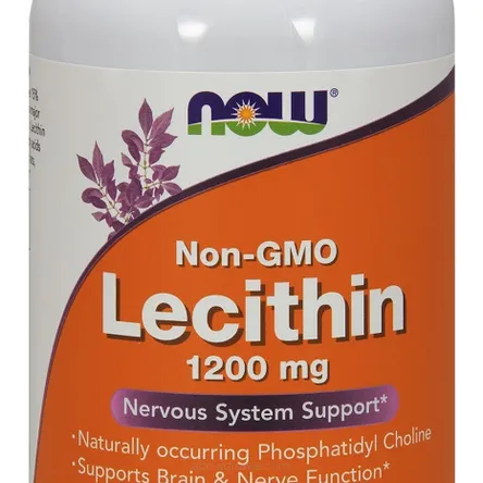 Lecytyna, 1200mg Non-GMO - 200 kapsułki żelowe Now Foods