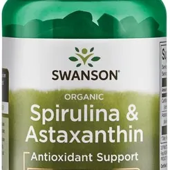 Spirulina i Astaksantyna, Organic - 120 veggie tabs SWANSON