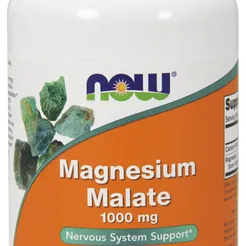 NOW FOODS Magnesium Malate 1000mg (115mg magnezu), 180tabl. - Jabłczan magnezu