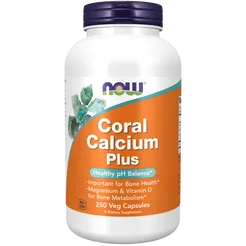 Coral Calcium Plus - Wapno z Koralowca 250 kaps. NOW Foods