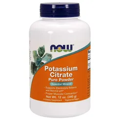 Potassium Citrate - Potas /cytrynian potasu/ 340 g NOW Foods