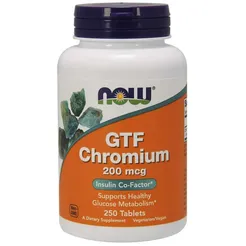 Chrom GTF  200mcg - 250 tabs Now Foods