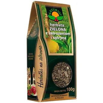 NATURA-WITA Herbata zielona z żeń-szeniem i cytryną 100g