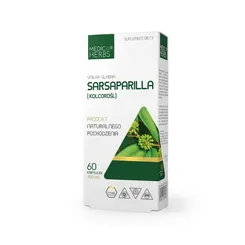 Sarsaparilla (Kolcorośl) 450mg, Medica Herbs 60 kaps.