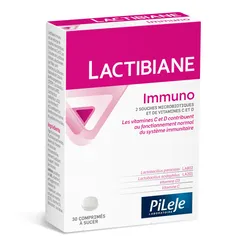 Lactibiane Immuno-probiotyk na odporność do ssania ,Pileje 30 tabletek