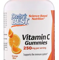 Witamina C 250 mg, smak pomarańczowy Doctor's Best 120 żelki
