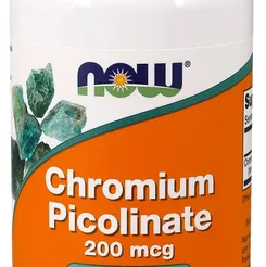 Chromium Picolinate, 200mcg - 100 kaps. Now Foods