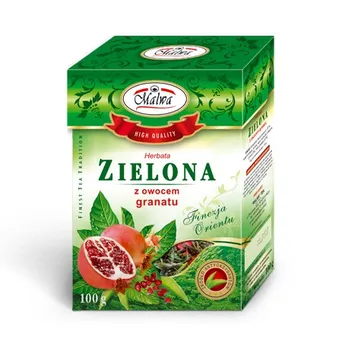 Herbata zielona z owocem granatu 100g MALWA